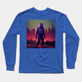 Dope Sasquatch in Nature Long Sleeve T-Shirt